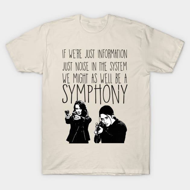 Root and Shaw - Person of interest T-Shirt by samaritan100